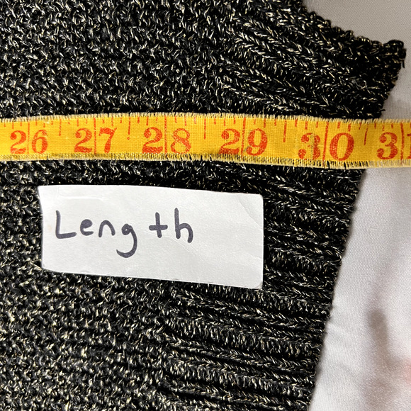 Rock & Republic Women Lg Sweater Shiny Metallic Glitter Chunky Grunge Whimsigoth - Picture 9 of 11